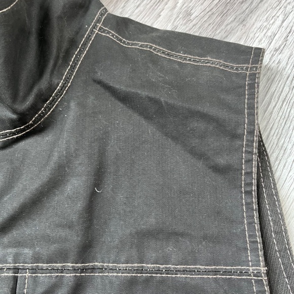 Kuhl Burr Vest  Large Canvas Gunmetal Black Vintage Patina Dye Size L - Picture 7 of 13